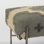 Avery I 55L x 17W Multi Colored Upholstered Patterned Seat Accent Bench