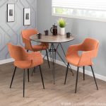 Avery Mid-Century Modern Round Dining Table Black Walnut