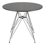 Avery Mid-Century Modern Round Dining Table Black Walnut