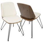 Avery Walnut Cream Mid-Century Modern Accent Chairs (Set of 2) 16 Avery Walnut Cream Mid-Century Modern Accent Chairs (Set of 2)