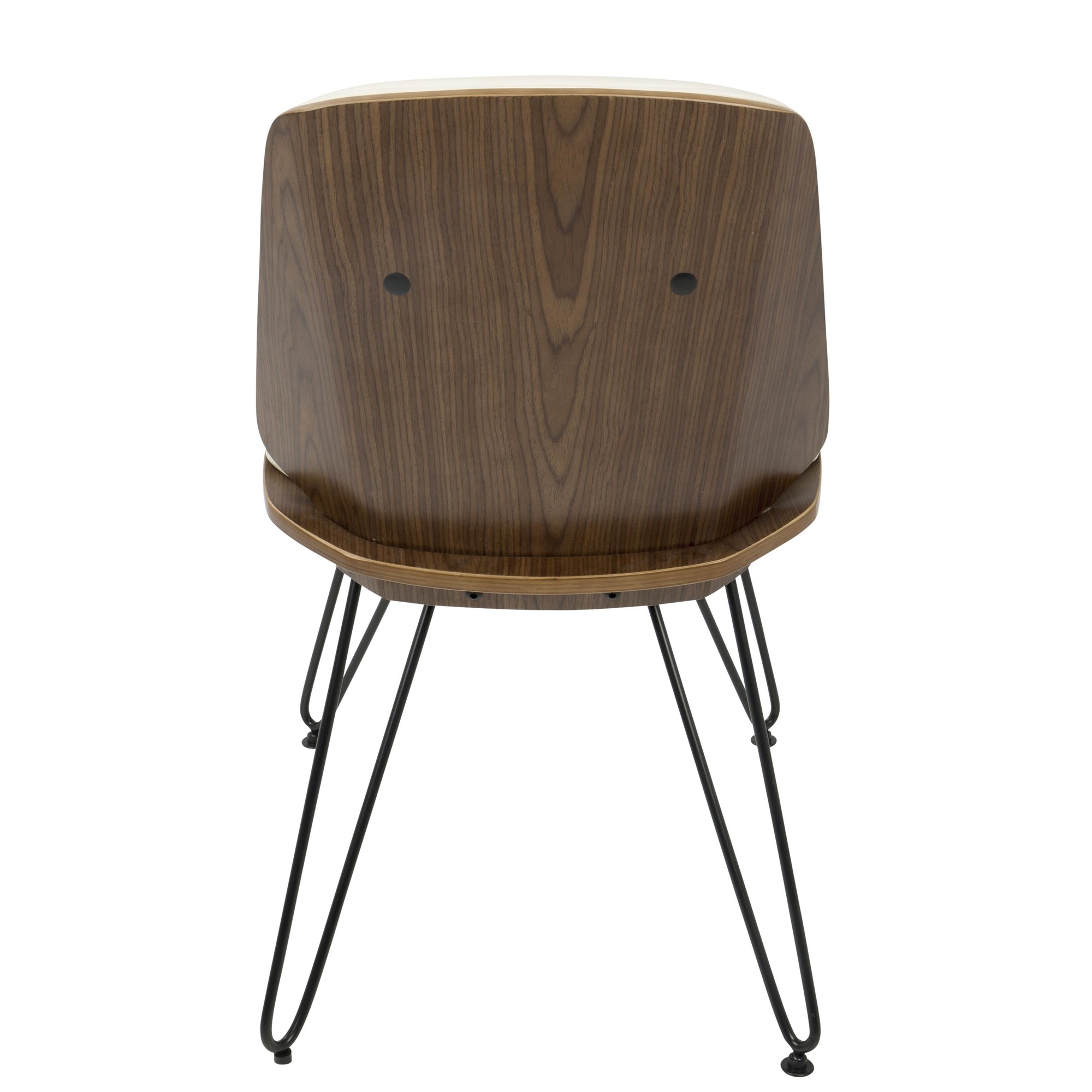 Avery Walnut Cream Mid-Century Modern Accent Chairs (Set of 2) 8 Avery Walnut Cream Mid-Century Modern Accent Chairs (Set of 2) - Image 8