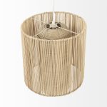 Aviario 14.2 L x 14.2 W x 14.2 H Natural Cane Cylindrical Pendant Light