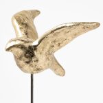 Aya Set of 3 11L x 4W Gold Metal Decorative Birds