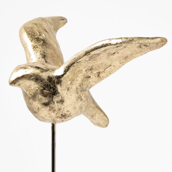 Aya Set of 3 11L x 4W Gold Metal Decorative Birds 6