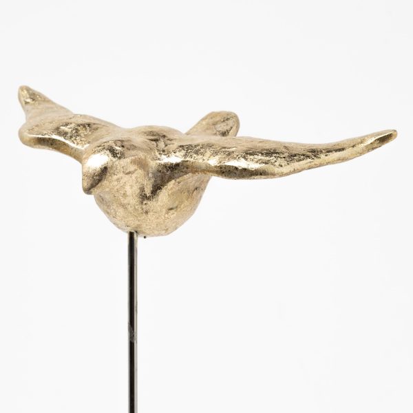 Aya Set of 3 11L x 4W Gold Metal Decorative Birds 7