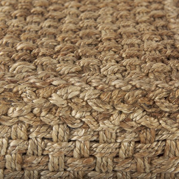 Aylin 16.5 Square Brown Jute Pouf 5