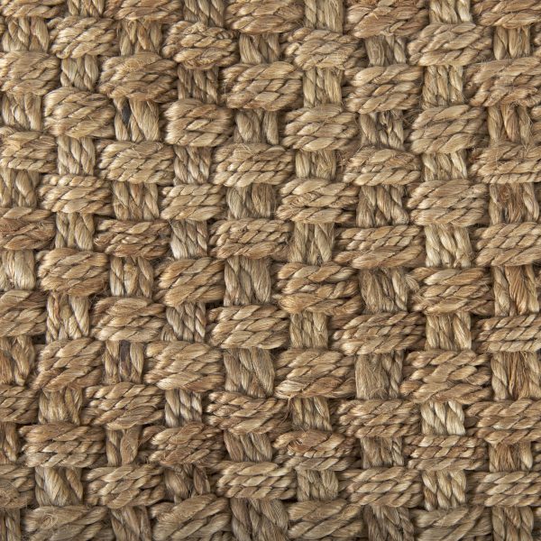 Aylin 16.5 Square Brown Jute Pouf 6