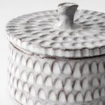Azul (Small) 5L x 5W Gray Ceramic Detailed Decorative Box