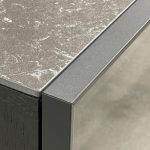 BARKER Slate Ceramic Top Black Ash Media Unit