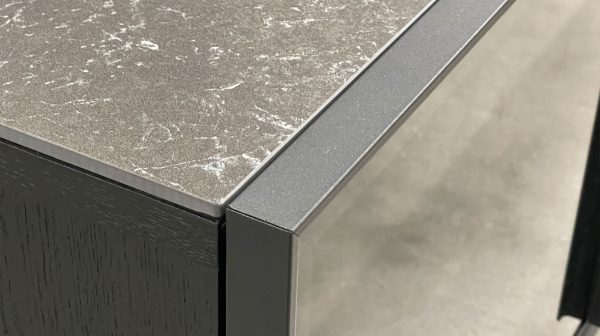 BARKER Slate Ceramic Top Black Ash Media Unit 3