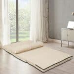 Foldable Faux Suede Floor Sofa Bed with Adjustable Backrest 8 Foldable Faux Suede Floor Sofa Bed with Adjustable Backrest