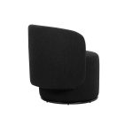 BIARRITZ Licorice Bouclé Fabric Swivel Lounge Chair 8 BIARRITZ Licorice Bouclé Fabric Swivel Lounge Chair