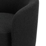 BIARRITZ Licorice Bouclé Fabric Swivel Lounge Chair 9 BIARRITZ Licorice Bouclé Fabric Swivel Lounge Chair