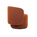 BIARRITZ Rust Bouclé Swivel Lounge Chair 8 BIARRITZ Rust Bouclé Swivel Lounge Chair