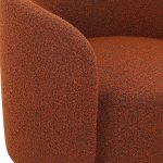 BIARRITZ Rust Bouclé Swivel Lounge Chair 9 BIARRITZ Rust Bouclé Swivel Lounge Chair