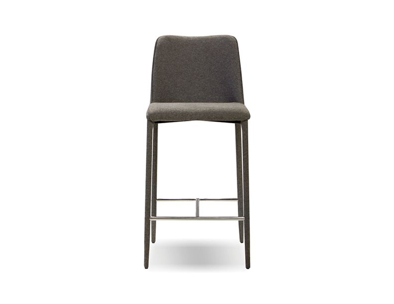 BILLINGS Dark Grey Fabric Counter Stool 2 BILLINGS Dark Grey Fabric Counter Stool - Image 2