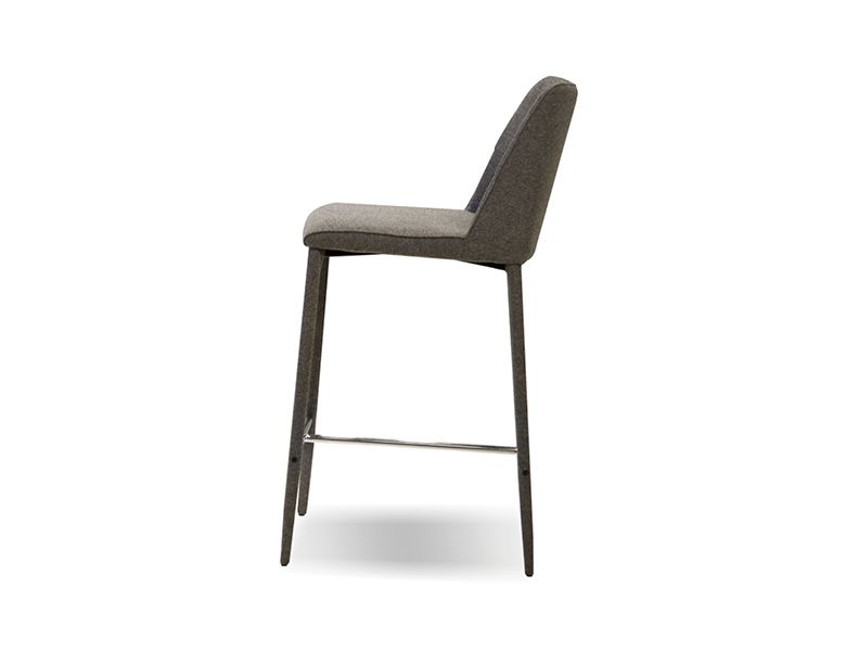 BILLINGS Dark Grey Fabric Counter Stool 3 BILLINGS Dark Grey Fabric Counter Stool - Image 3