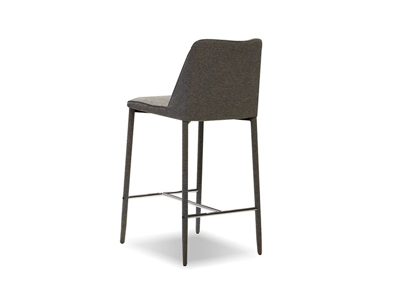 BILLINGS Dark Grey Fabric Counter Stool 4 BILLINGS Dark Grey Fabric Counter Stool - Image 4