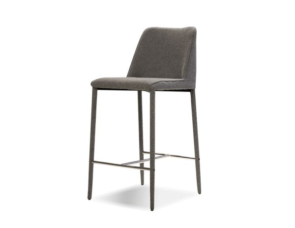 BILLINGS Dark Grey Fabric Counter Stool 7