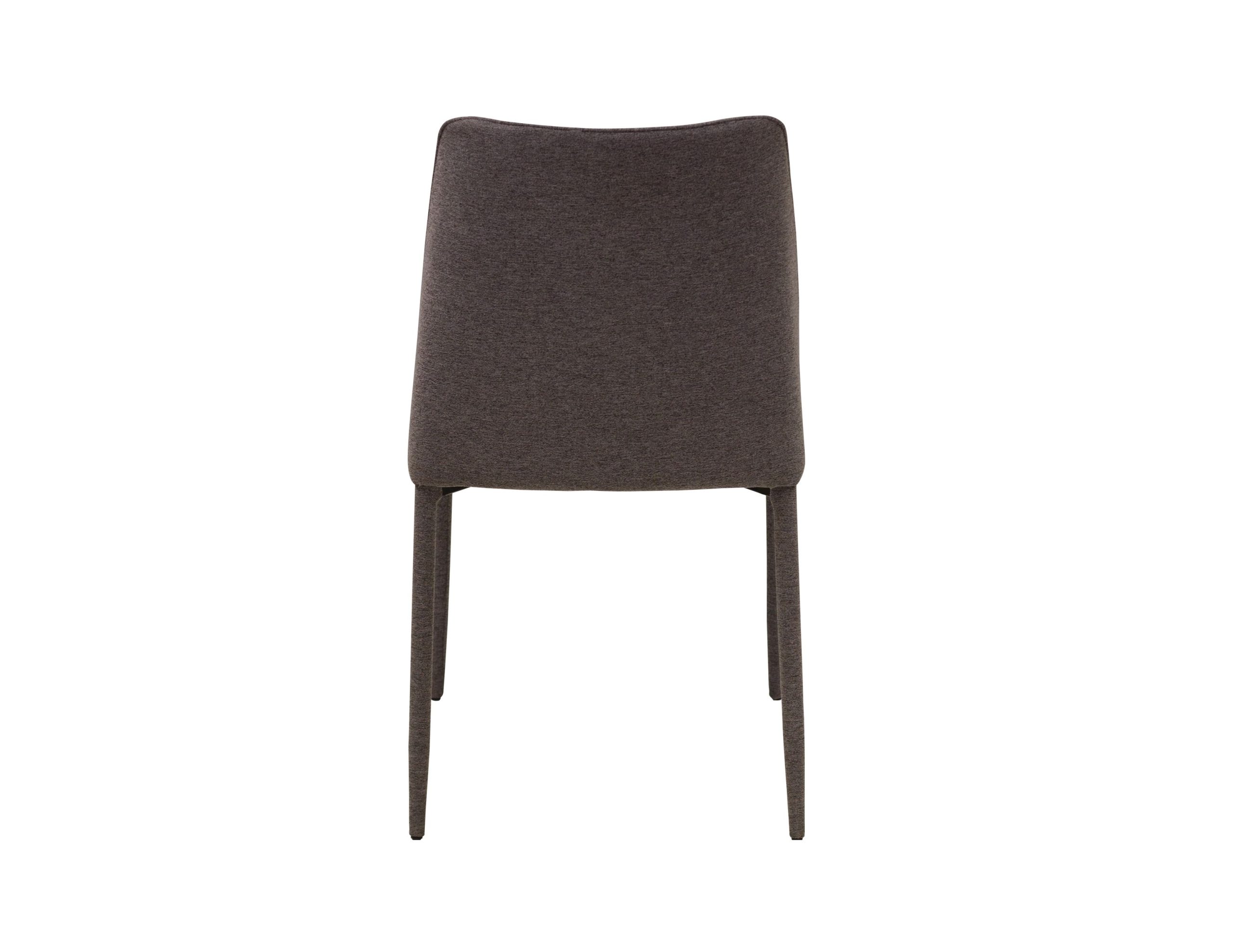 BILLINGS Dark Grey Fabric Dining Chairs Metal Frame 3 BILLINGS Dark Grey Fabric Dining Chairs Metal Frame - Image 3