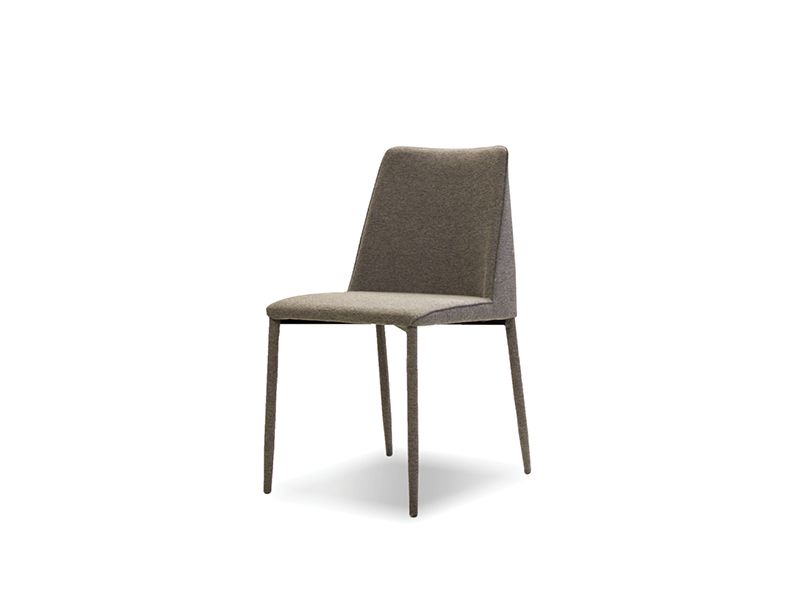 BILLINGS Dark Grey Fabric Dining Chairs Metal Frame 1 BILLINGS Dark Grey Fabric Dining Chairs Metal Frame
