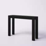 Solid Wood Black Console Table with Modern Minimalist Design