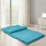 Teal Blue Foldable 5-Tilt Floor Sofa Bed with Pillows 8 Teal Blue Foldable 5-Tilt Floor Sofa Bed with Pillows