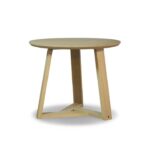 36 Inch Round Solid Wood Dining Table in Blonde