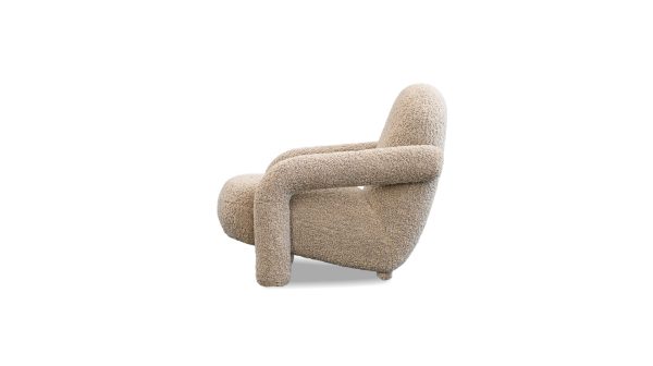 BLUME Fawn Fabric Foam Filled Lounge Chair 1 2
