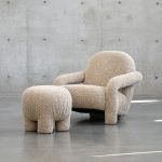 BLUME Fawn Fabric Foam Filled Lounge Chair 12 BLUME Fawn Fabric Foam Filled Lounge Chair