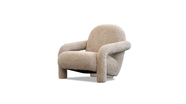 BLUME Fawn Fabric Foam Filled Lounge Chair 7