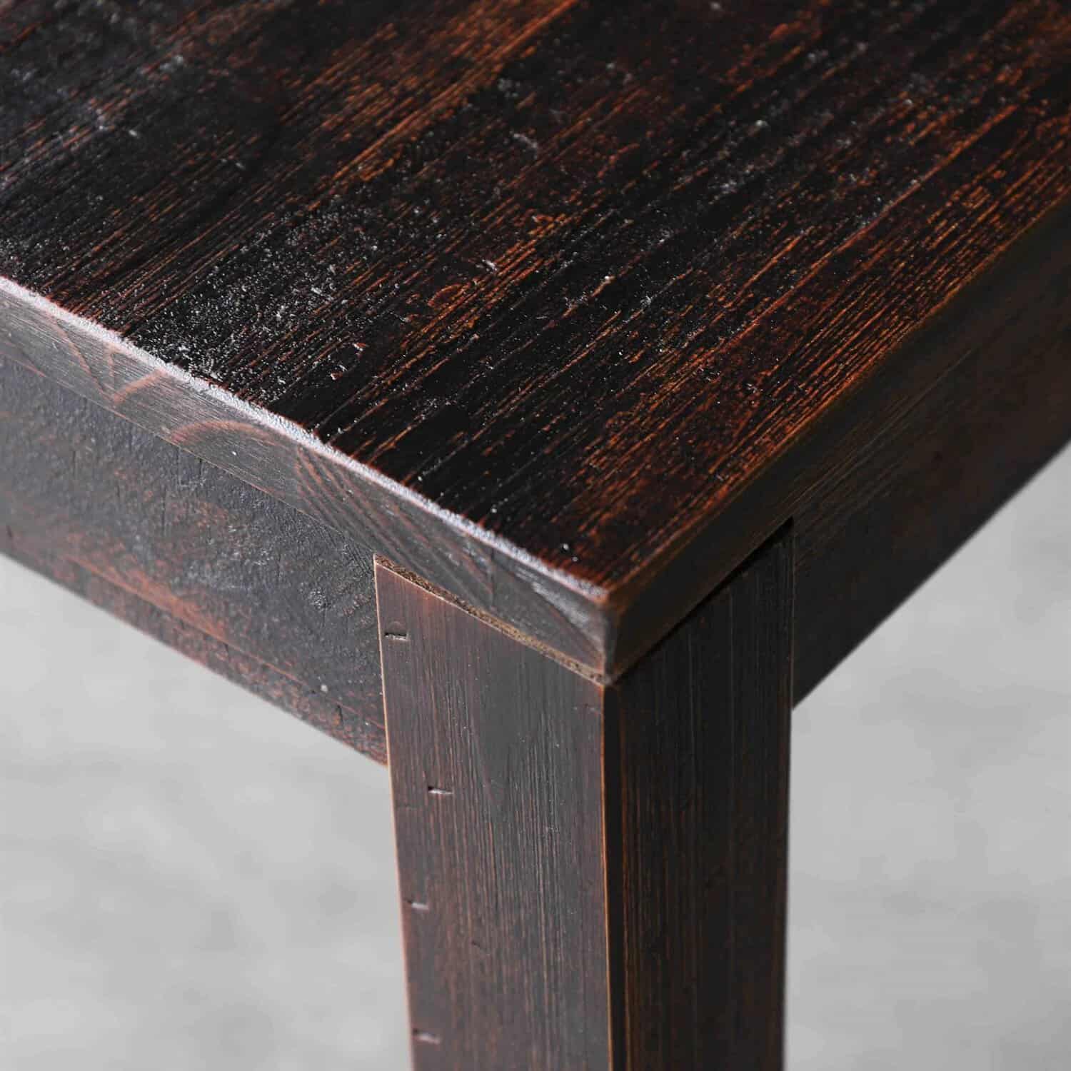 Rustic Modern Farmhouse Solid Wood Dining Table 63 Inch 4 Rustic Modern Farmhouse Solid Wood Dining Table 63 Inch - Image 4