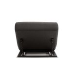 BONDI Charcoal Sunbrella Fabric Black Aluminum Outdoor Lounger Chair