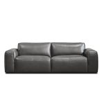 BOONE Iron Ore Italian Leather Sofa