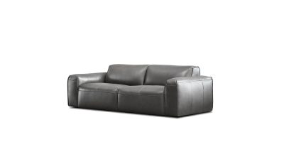 BOONE Iron Ore Italian Leather Sofa