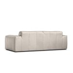 BOONE Taupe Italian Leather Sofa