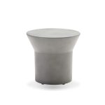 BORACAY Grey Fiber Cement Epoxy Indoor Outdoor End Table