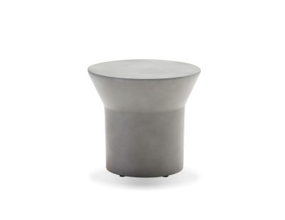 BORACAY Grey Fiber Cement Epoxy Indoor Outdoor End Table