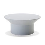 BORACAY White Solid Surface Indoor Outdoor Coffee Table