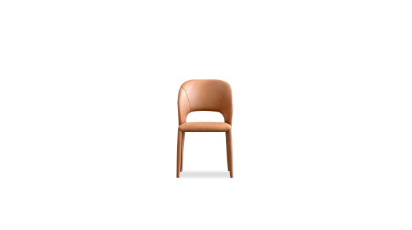 BOSCO Palomino Leather Metal Dining Chair 1 2