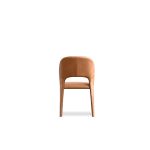 BOSCO Palomino Leather Metal Dining Chair