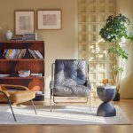 BREUER Antique Raven Black Leather Lounge Chair Brushed Iron 12 BREUER Antique Raven Black Leather Lounge Chair Brushed Iron