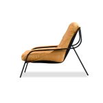 BREUER Antique Rum Leather Lounge Chair Charcoal Legs 9 BREUER Antique Rum Leather Lounge Chair Charcoal Legs