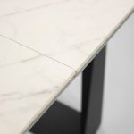 BRIDGE Carrara White Ceramic Extension Dining Table 10 BRIDGE Carrara White Ceramic Extension Dining Table