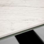 BRIDGE Carrara White Ceramic Extension Dining Table 11 BRIDGE Carrara White Ceramic Extension Dining Table