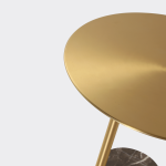 BUTLER Brass Powder Coated Steel Brown Marble End Table 7 BUTLER Brass Powder Coated Steel Brown Marble End Table