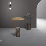 BUTLER Brass Powder Coated Steel Brown Marble End Table 8 BUTLER Brass Powder Coated Steel Brown Marble End Table