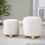 Bacci Contemporary Beige Fabric Storage Ottoman Set Natural Wood (Set of 2) 15 Bacci Contemporary Beige Fabric Storage Ottoman Set Natural Wood (Set of 2)