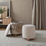 Bacci Contemporary Beige Fabric Storage Ottoman Set Natural Wood (Set of 2) 18 Bacci Contemporary Beige Fabric Storage Ottoman Set Natural Wood (Set of 2)