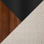 Bacci Contemporary Black Metal Walnut Cream Office Chair 14 Bacci Contemporary Black Metal Walnut Cream Office Chair